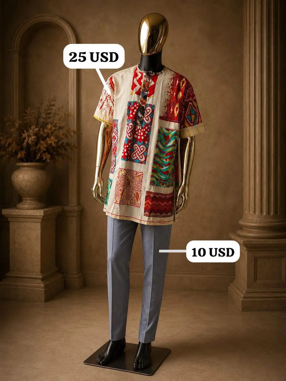 Man African clothe in Monrovia